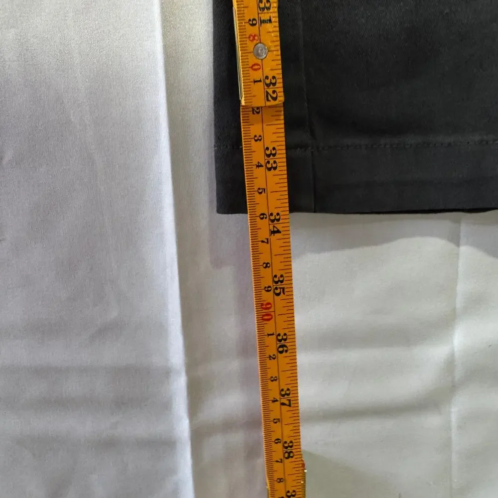 Cove USA Men's Chino Pants 32x34 Charcoal Gray Elastic Waist Slim Straight